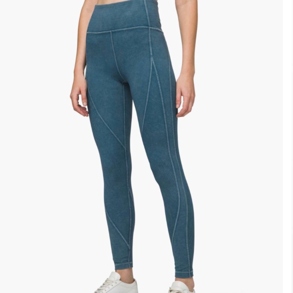 wunder under high-rise tight snow washed ribbed